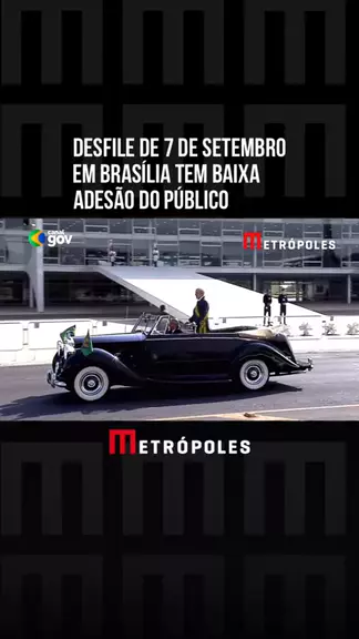 4499 Like(s), 6225 Comment(s). Kwai video from Metrópoles Oficial(@Metropolesoficial): "Desfile de #7deSetembro em #Brasília tem baixa adesão do público. Áreas na Praça dos Três Poderes destinadas a quem quisesse acompanhar o evento ficaram esvaziadas. Público que compareceu se concentrou em arquibancadas cobertas na #Esplanada dos Ministérios. #kwainotícias"