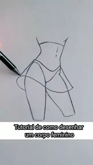 desenho de corpo feminino tumblr