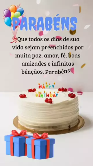 PARABÉNS PELO SEU DIA ❤️🥰🍰#bolodeaniversario #feliz aniversário#para