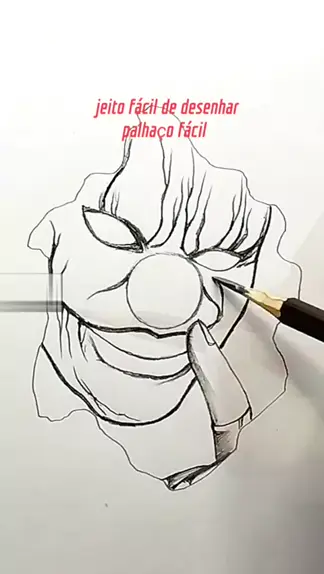 desenho para desenhar na capa do caderno palhaco